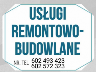 USŁUGI OGÓLNOBUDOWLANE Przemysław Gąbka