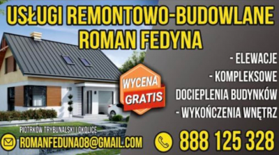 USŁUGI REMONTOWO-BUDOWLANE Roman Fedyna