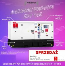Agregat prądotwórczy 105 kW -Proton ZPP105 DIESEL + Automatyka