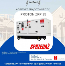 Agregat prądotwórczy 35kW -Proton ZPP 35 DIESEL +Automatyka